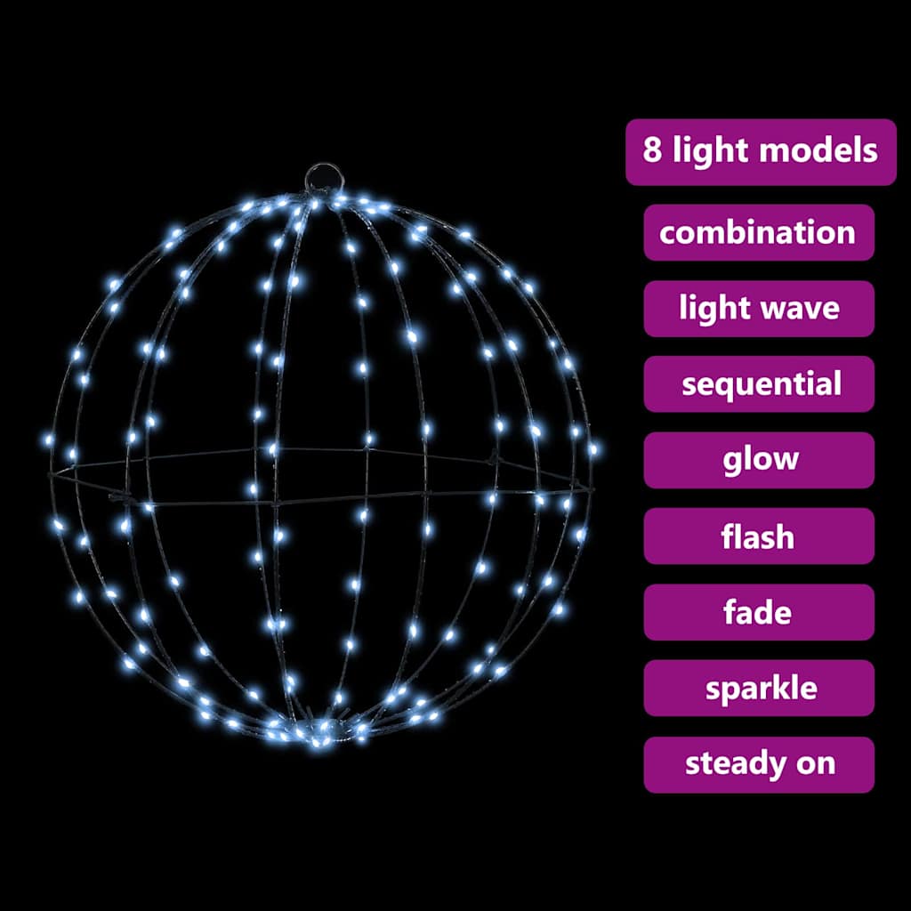 Ball 2 pcs Cold white 40 x 40 x 42 cm Metal 192 LEDs