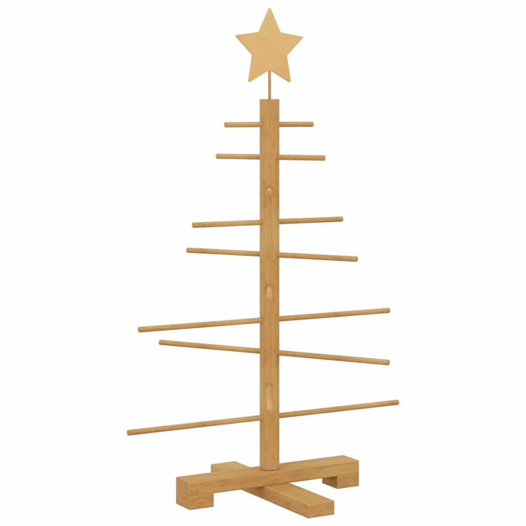 Wooden Christmas Tree with Stand Brown 75 cm Bamboo