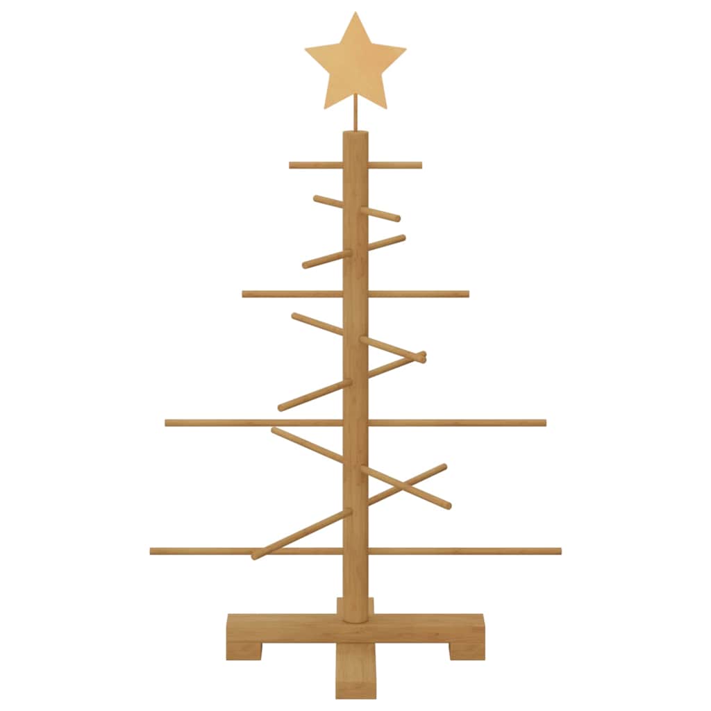 Wooden Christmas Tree with Stand Brown 75 cm Bamboo