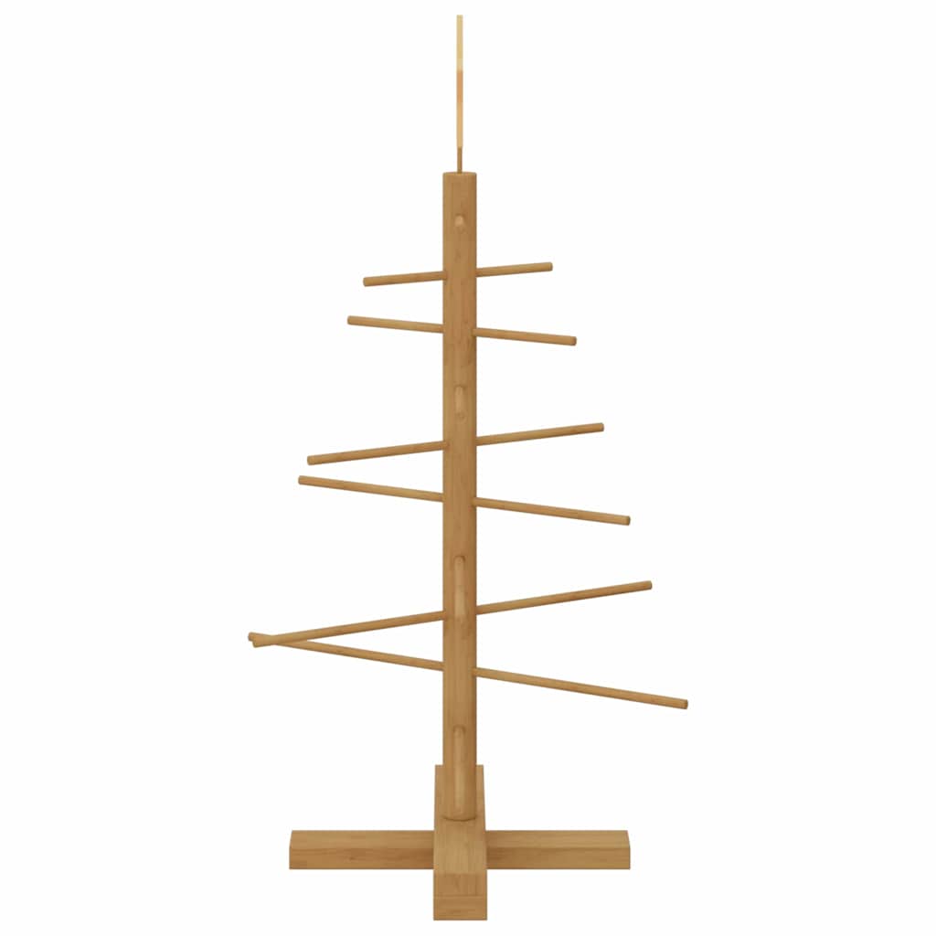 Wooden Christmas Tree with Stand Brown 75 cm Bamboo