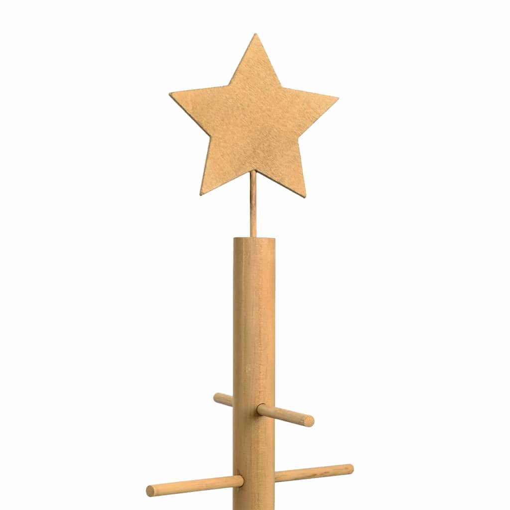 Wooden Christmas Tree with Stand Brown 125 cm Bamboo