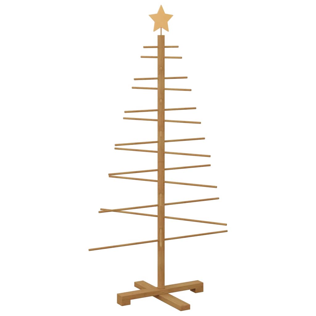 Wooden Christmas Tree with Stand Brown 125 cm Bamboo
