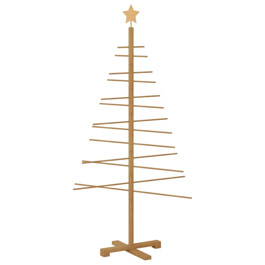 Wooden Christmas Tree with Stand Brown 150 cm Bamboo