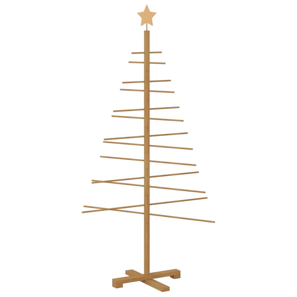 Wooden Christmas Tree with Stand Brown 150 cm Bamboo