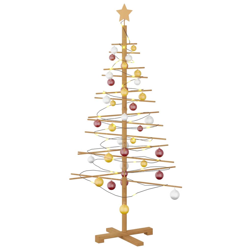 Wooden Christmas Tree with Stand Brown 150 cm Bamboo