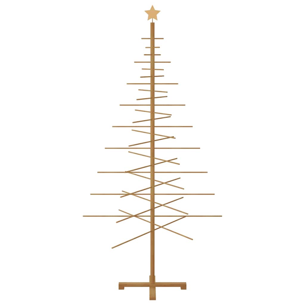 Wooden Christmas Tree with Stand Brown 210 cm Bamboo