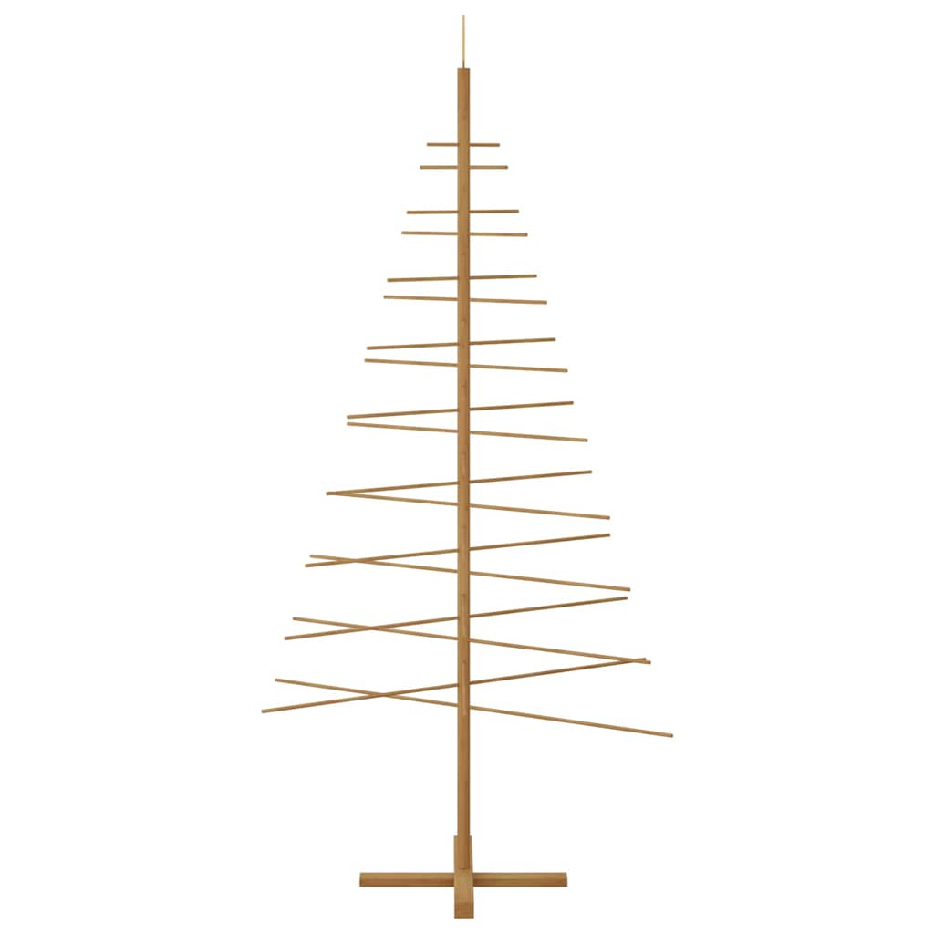 Wooden Christmas Tree with Stand Brown 210 cm Bamboo