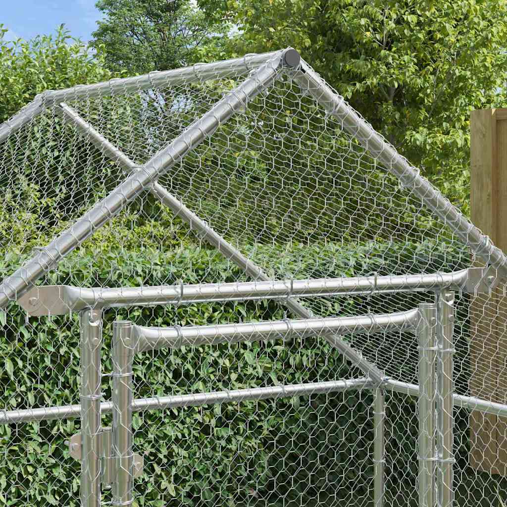 Chicken Cage Silver 170 x 100 x 177 cm Galvanised Steel