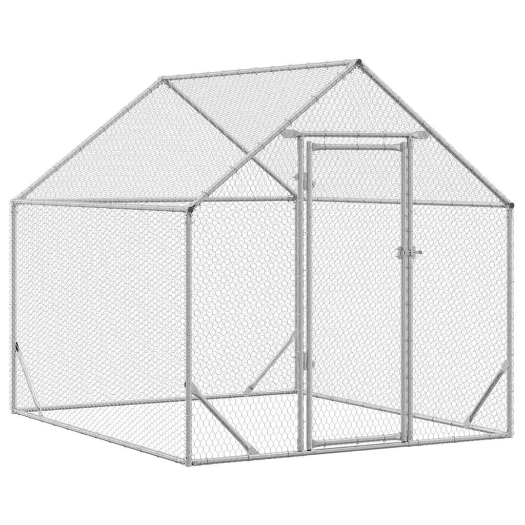 Chicken Cage Silver 200 x 170 x 177 cm Galvanised Steel
