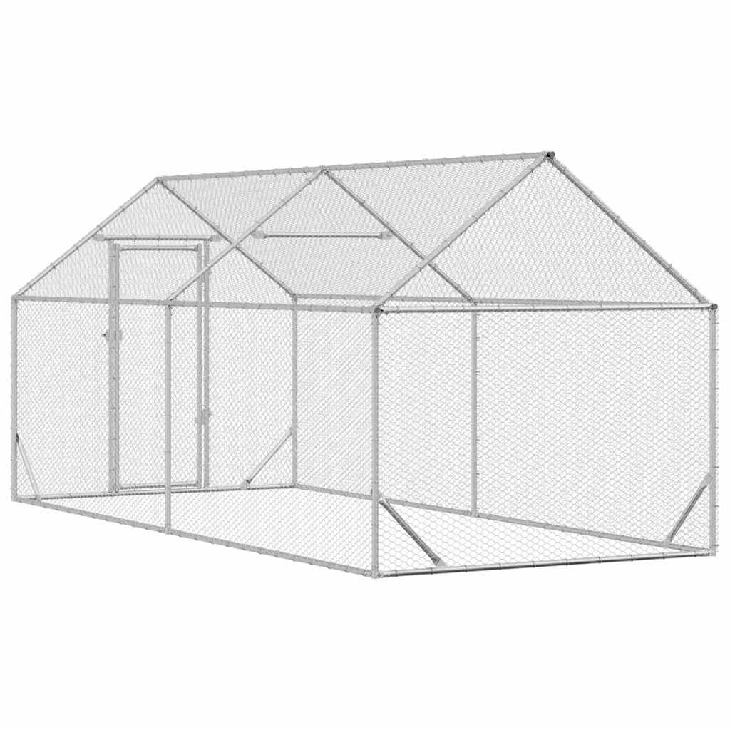 Chicken Cage Silver 400 x 170 x 177 cm Galvanised Steel