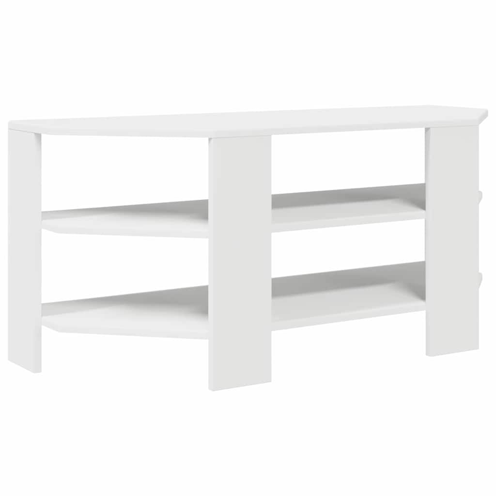 CornerTVCabinet 100 x 40.5 x 45 cm White Engineered Wood