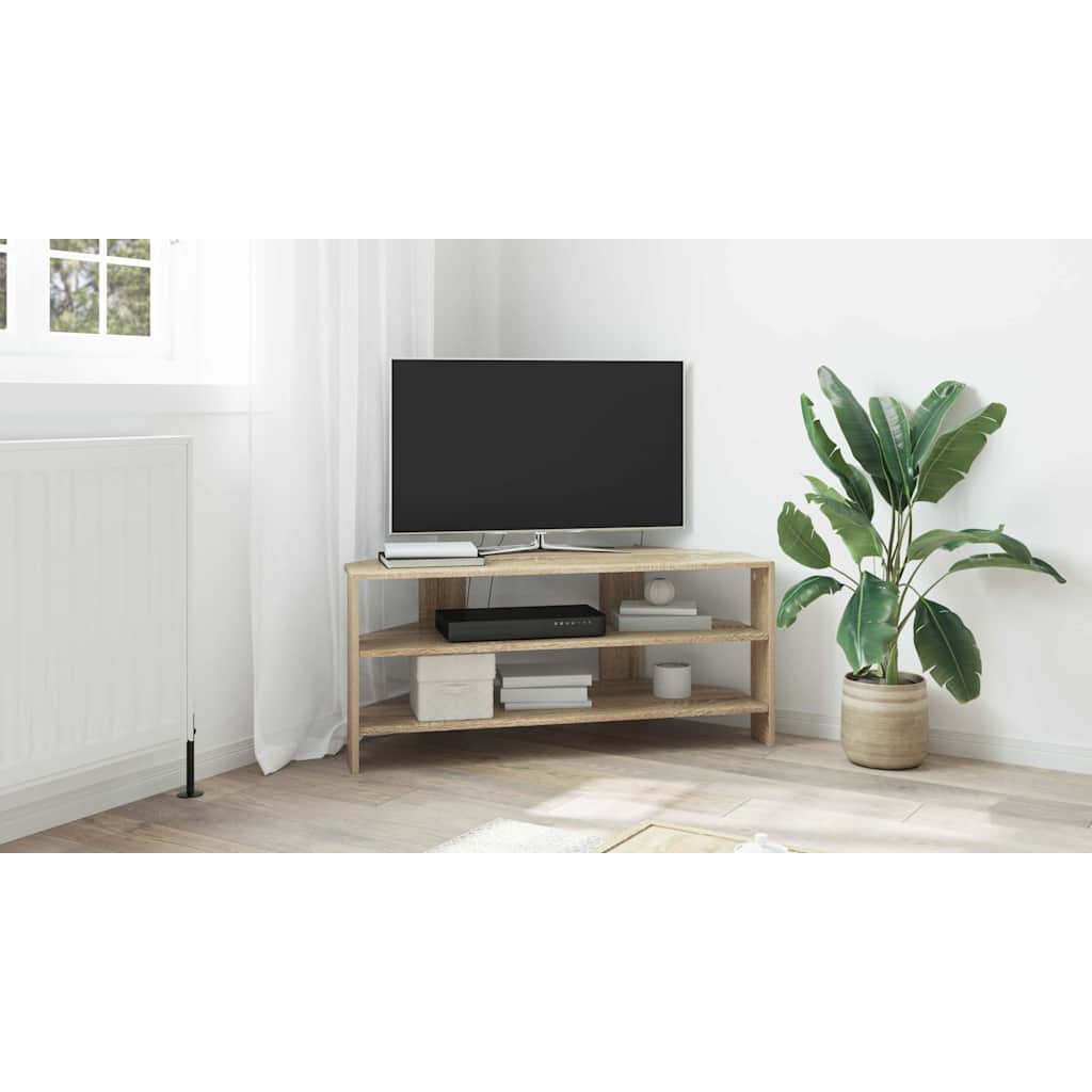 CornerTVCabinet Sonoma Oak 102x40,5x45cm Engineered Wood