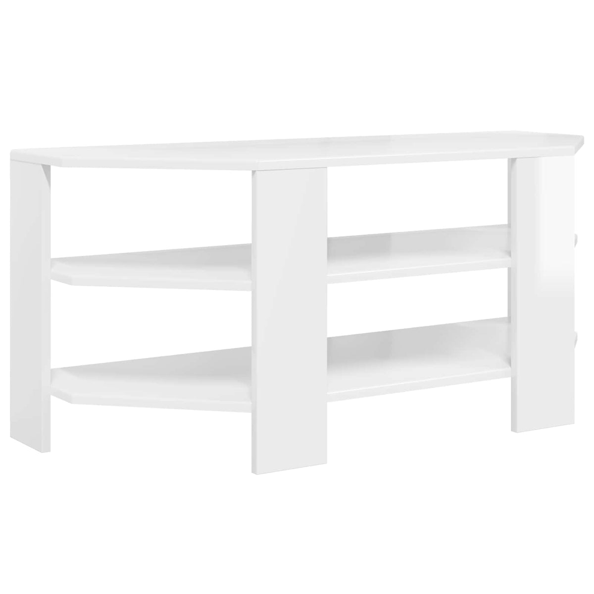 CornerTVCabinet 100 x 40.5 x 45 cm High gloss White