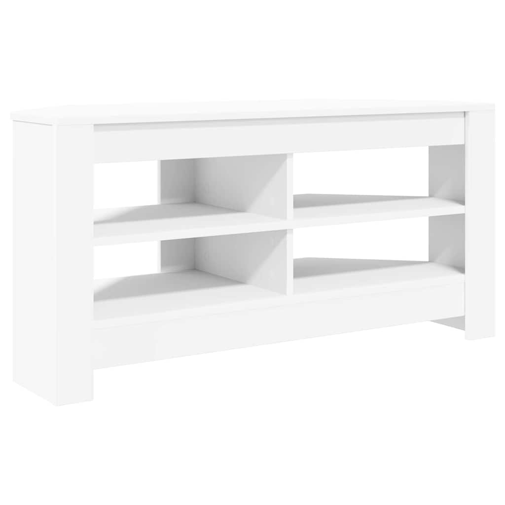 CornerTVCabinet White 102 x 40,5 x 45 cm Engineered Wood