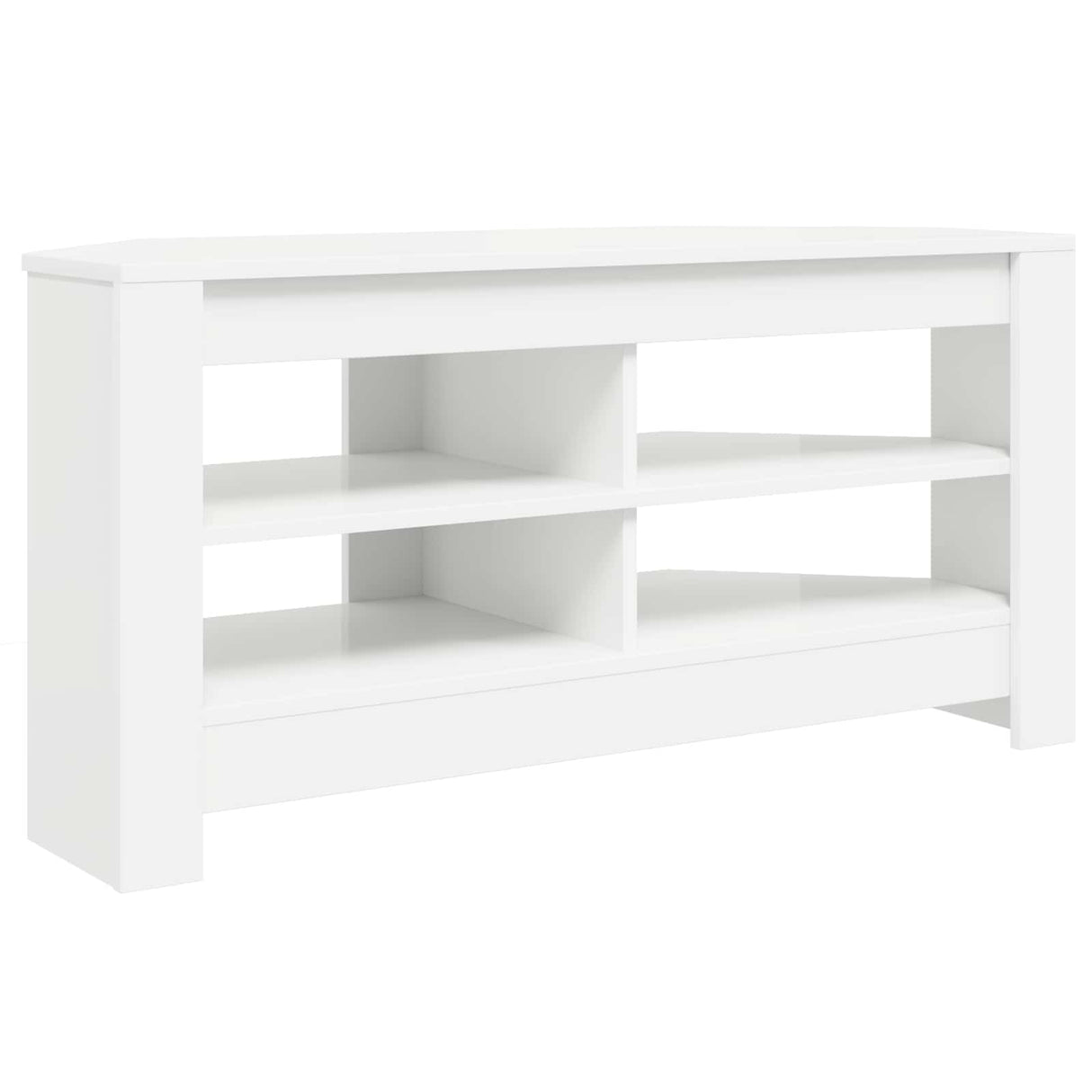 CornerTVCabinet 102 x 41 x 50 cm White Engineered Wood