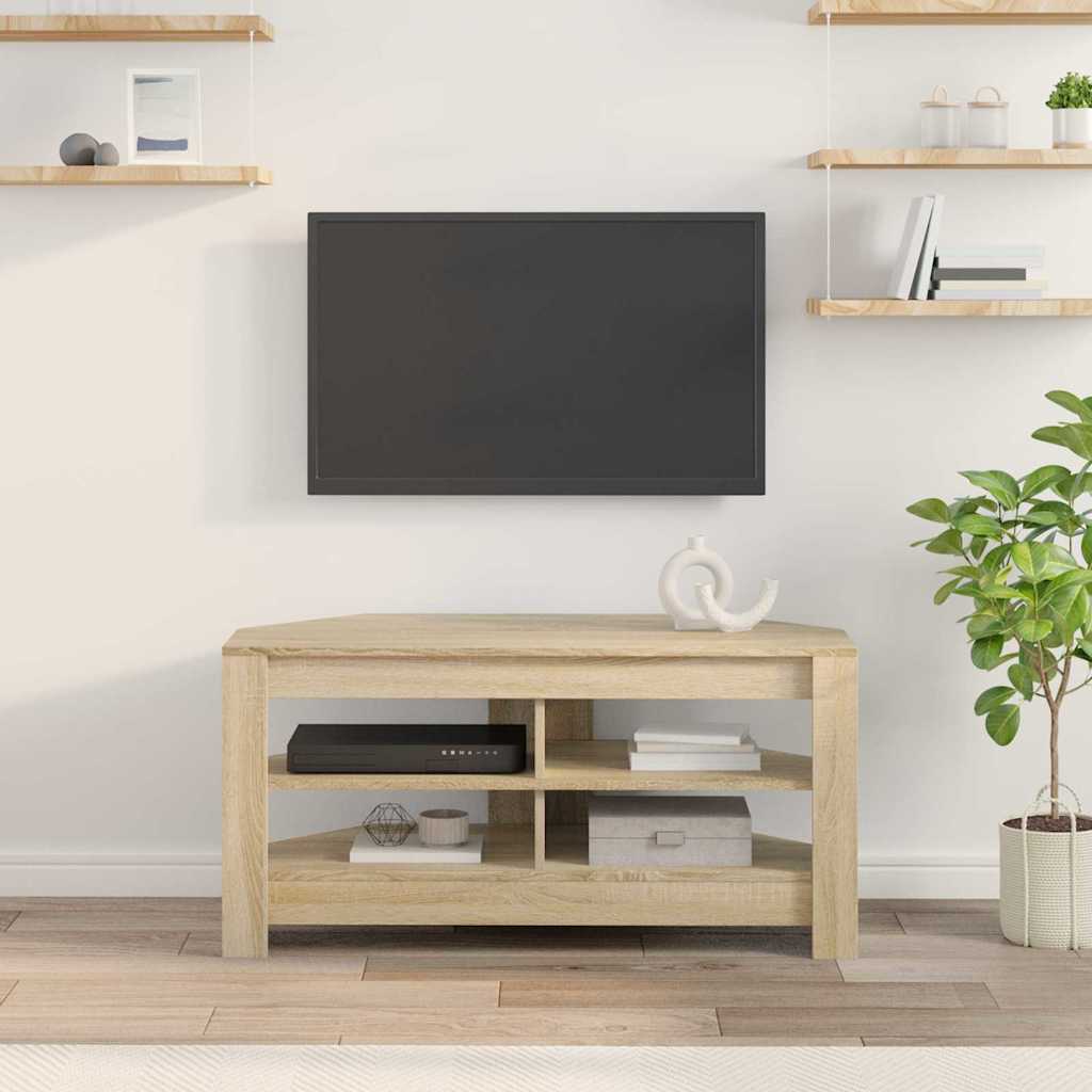 CornerTVCabinet Sonoma Oak 102 x 40,5 x 45 cm Engineered Wood