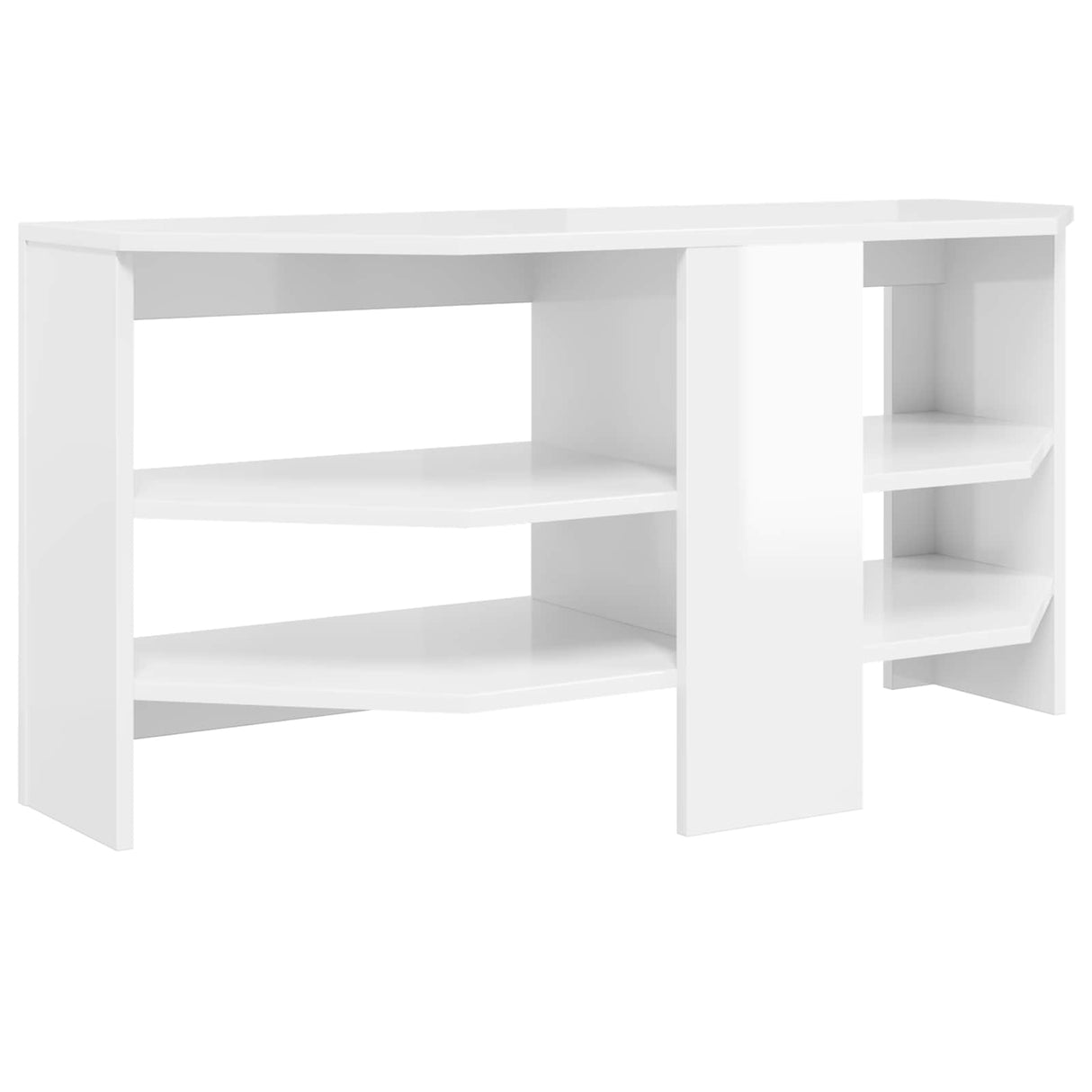 CornerTVCabinet 102 x 40,5 x 45 cm High gloss White