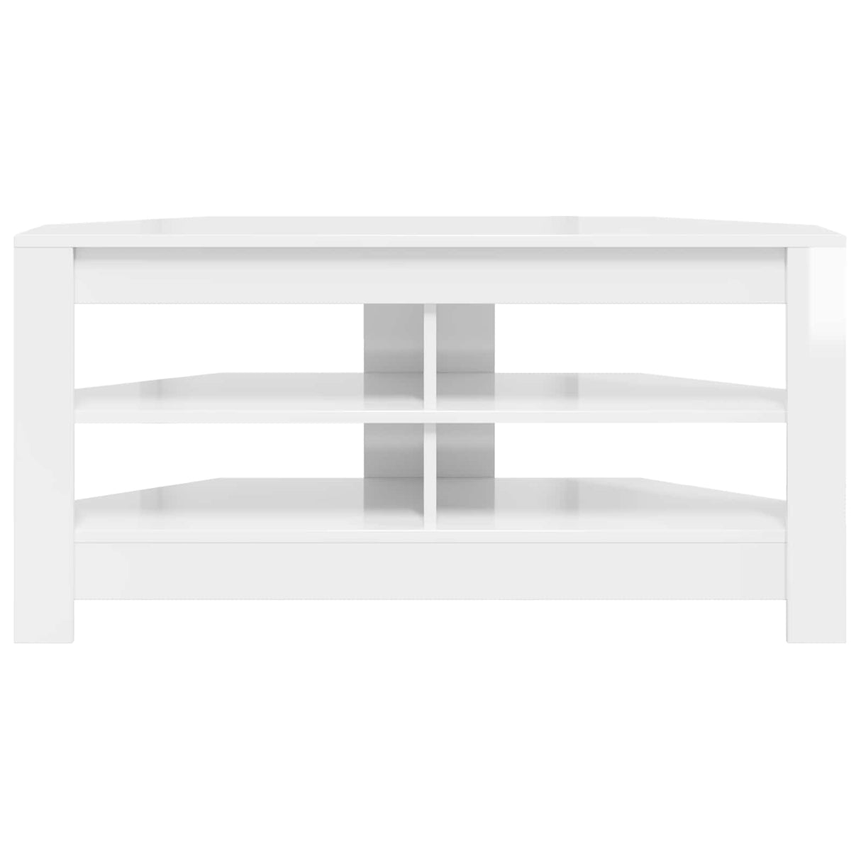 CornerTVCabinet 102 x 40,5 x 45 cm High gloss White