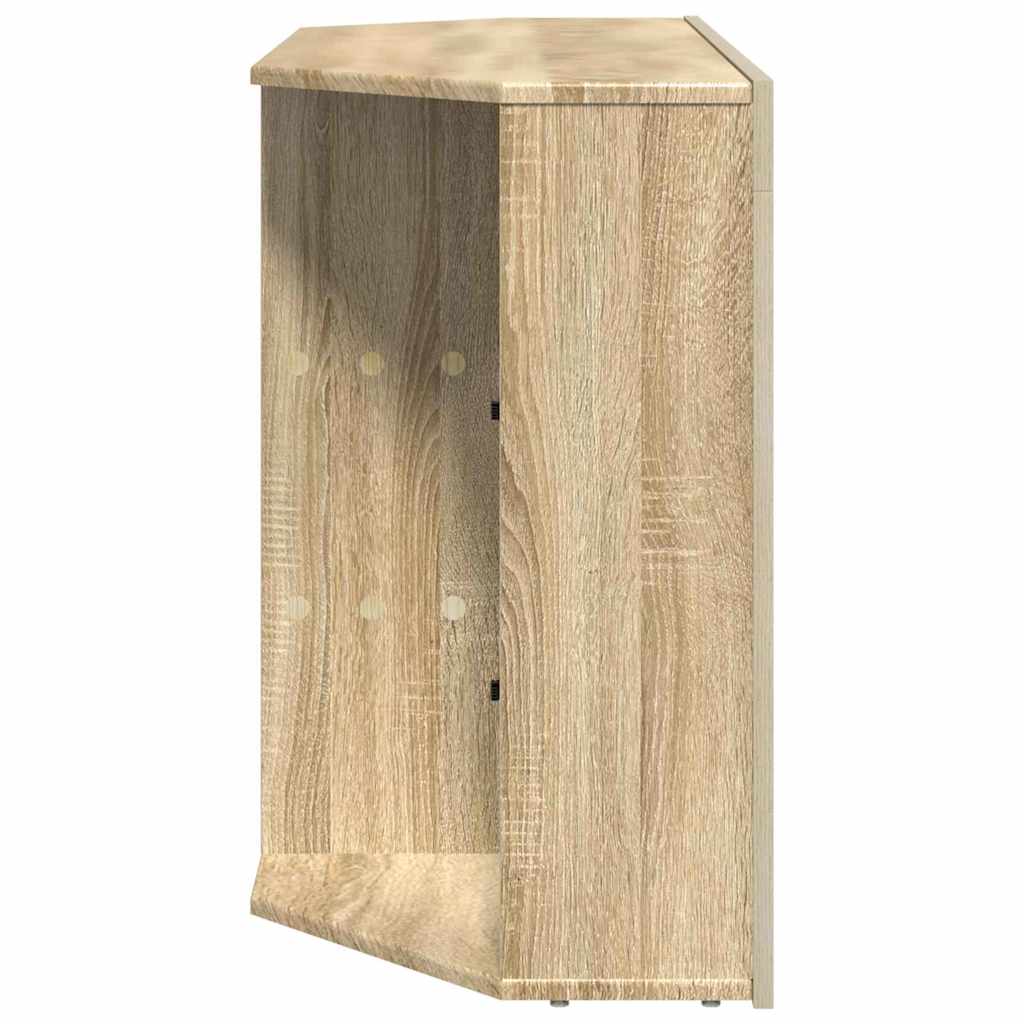 Corner LED TV Cabinet 100x40x68cm Sonoma Oak Engineered Wood