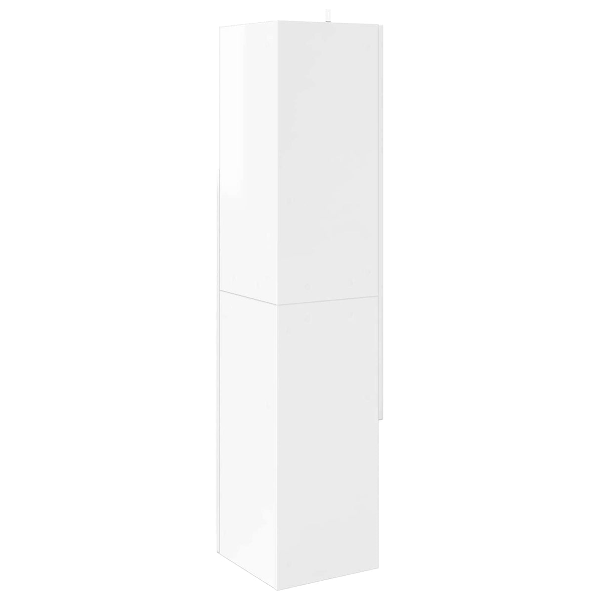 Corner Cabinet High Gloss White 32x32x140cm Engineered Wood