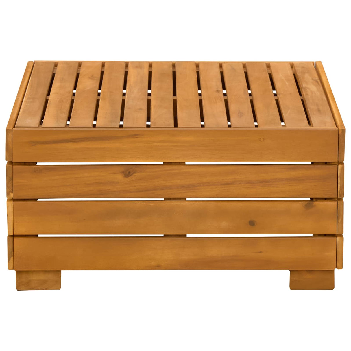 Garden Side Table Solid Acacia Wood Brown 60 x 60 x 30 cm