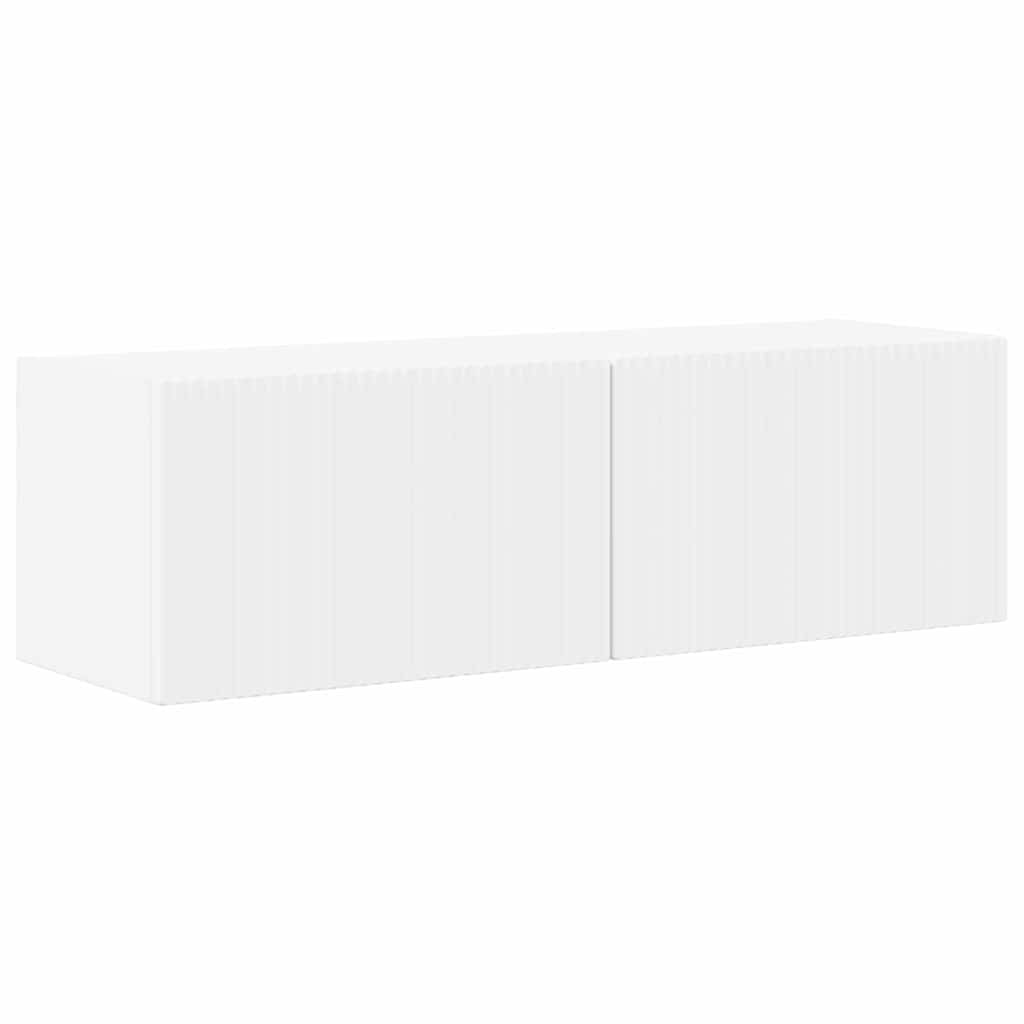 TV Wall Cabinet 2 pcs White 98 x 31 x 29.5 cm Engineered Wood