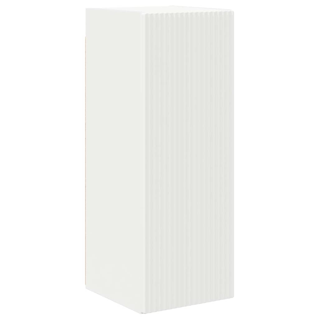 TV Wall Cabinet 2 pcs White Engineered Wood