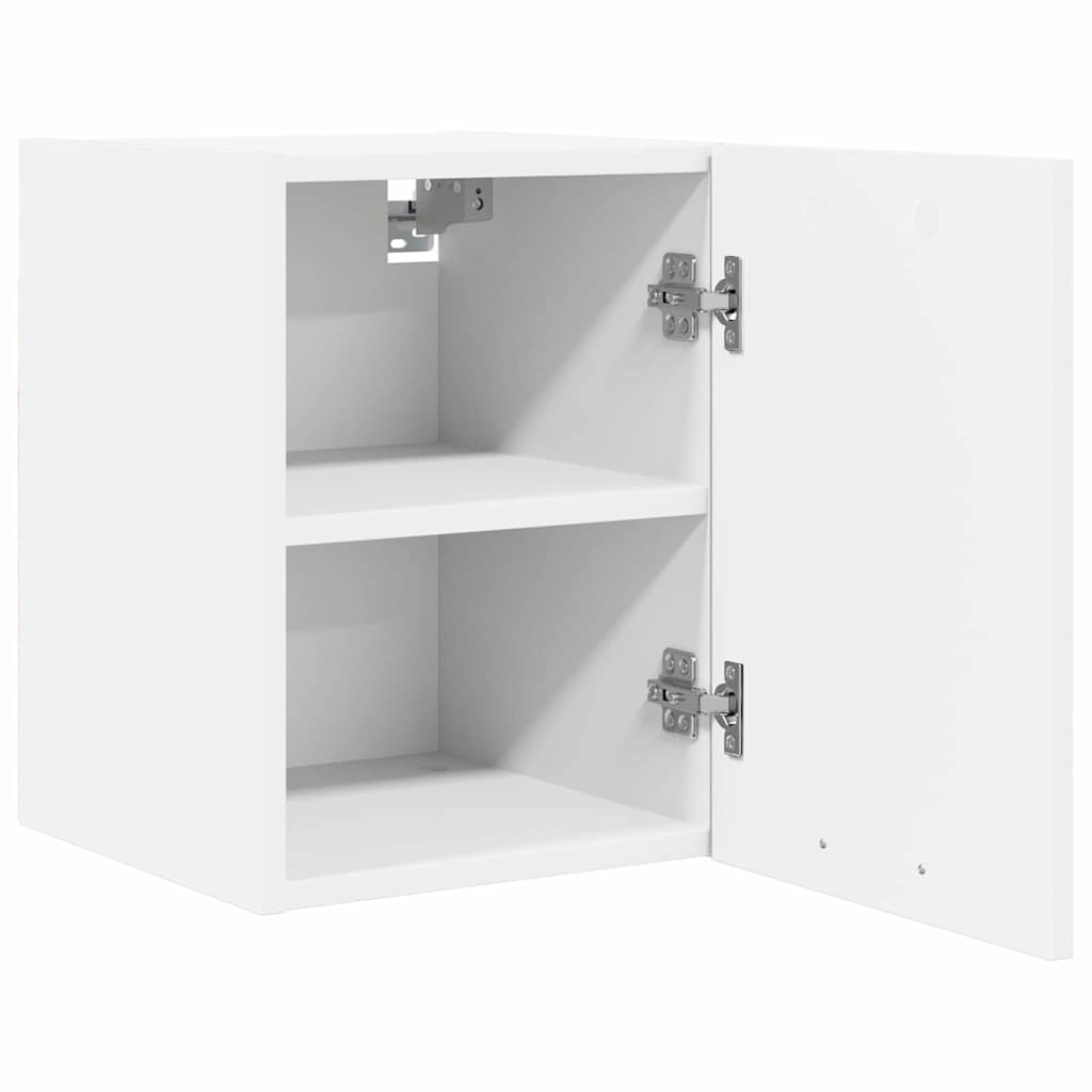 Hanging Cabinet 2 pcs White Engineered Wood