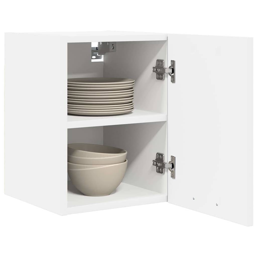 Hanging Cabinet 2 pcs White Engineered Wood