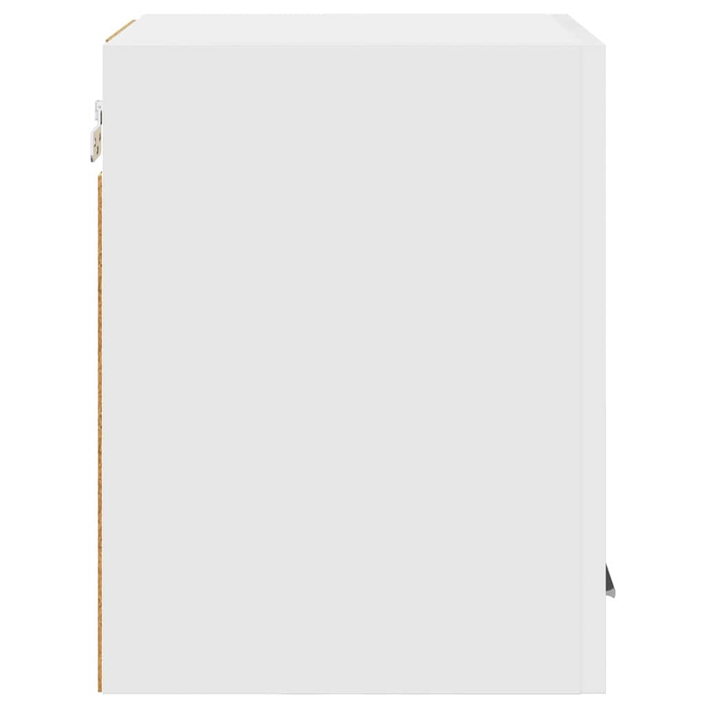 Hanging Cabinet 2 pcs White Engineered Wood