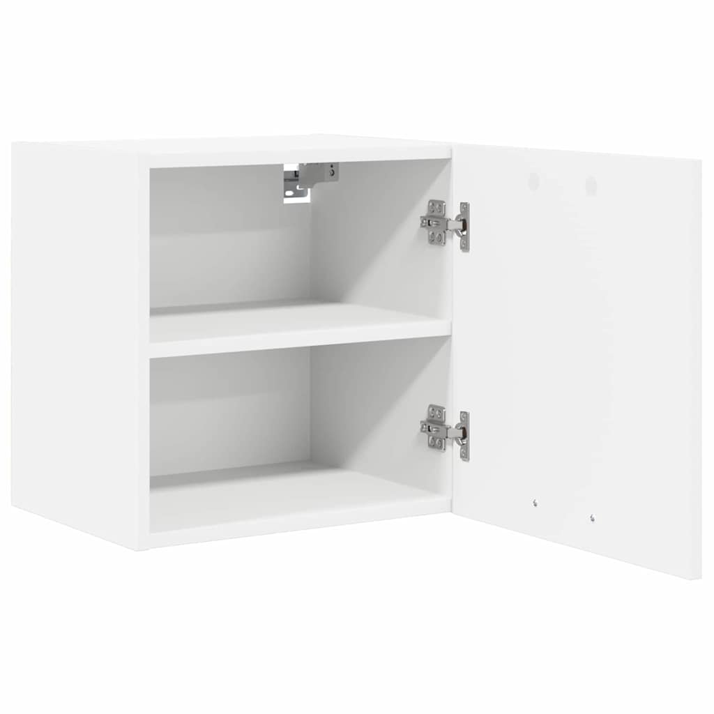 Hanging Cabinet with Door White 40 x 31 x 40 cm Engineered Wood