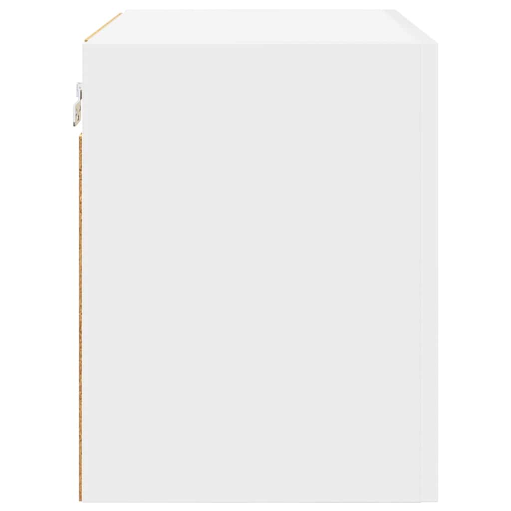 Hanging Cabinet with Door White 50 x 31 x 40 cm Engineered Wood