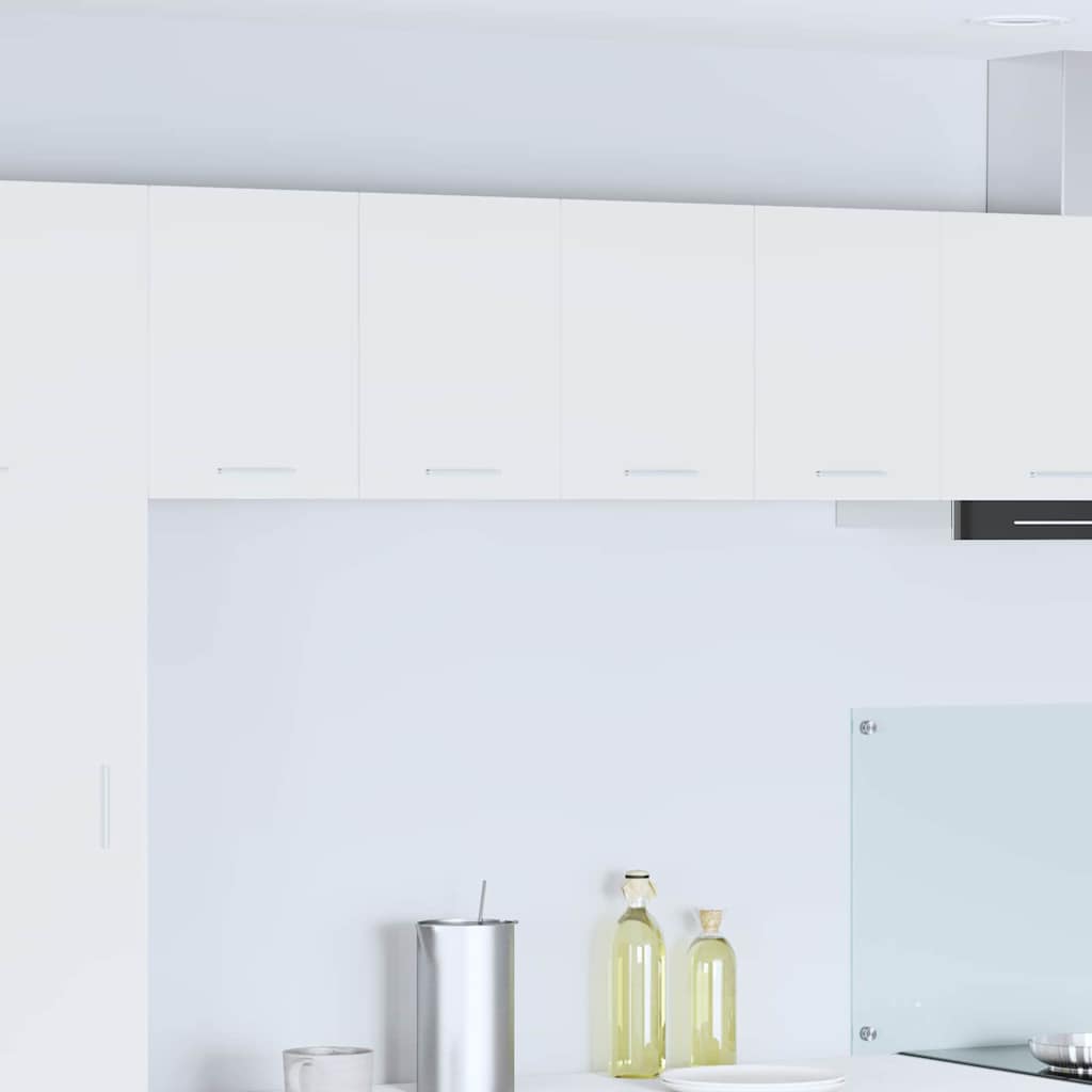 Hanging Cabinet with Shelf Riga 2 pcs White 60 x 31 x 40 cm