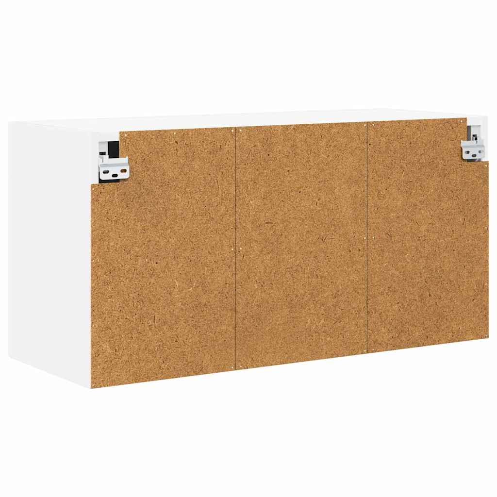 Hanging Cabinet with Door White 80 x 31 x 40 cm Engineered Wood