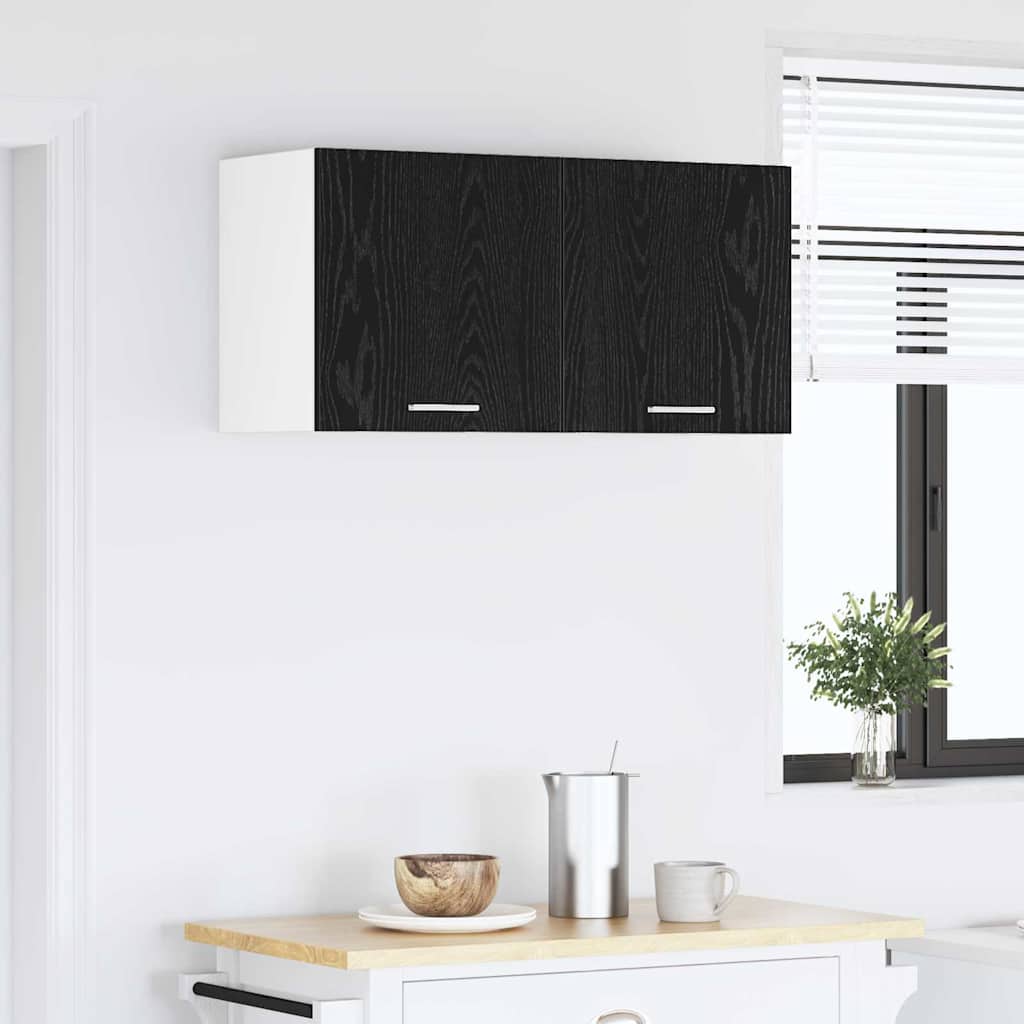 Hanging Cabinet Riga Black Oak 80 x 31 x 40 cm Engineered Wood