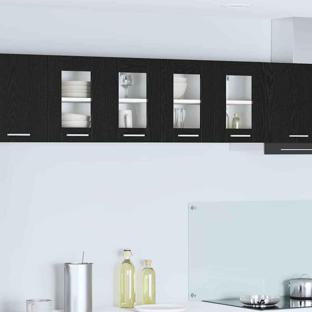 Hanging Cabinet Riga Black Oak 60 x 31 x 40 cm Engineered Wood