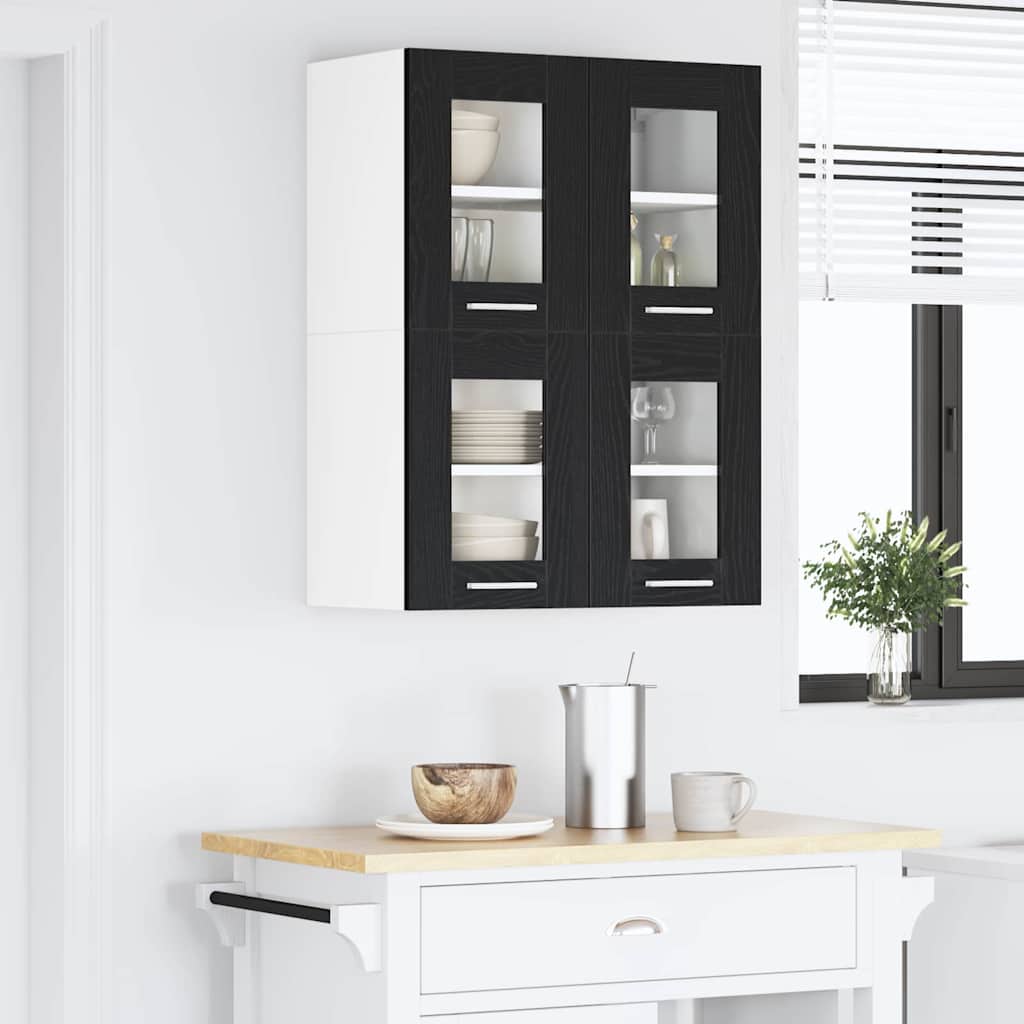 Hanging Cabinet Riga Black Oak 60 x 31 x 40 cm Engineered Wood