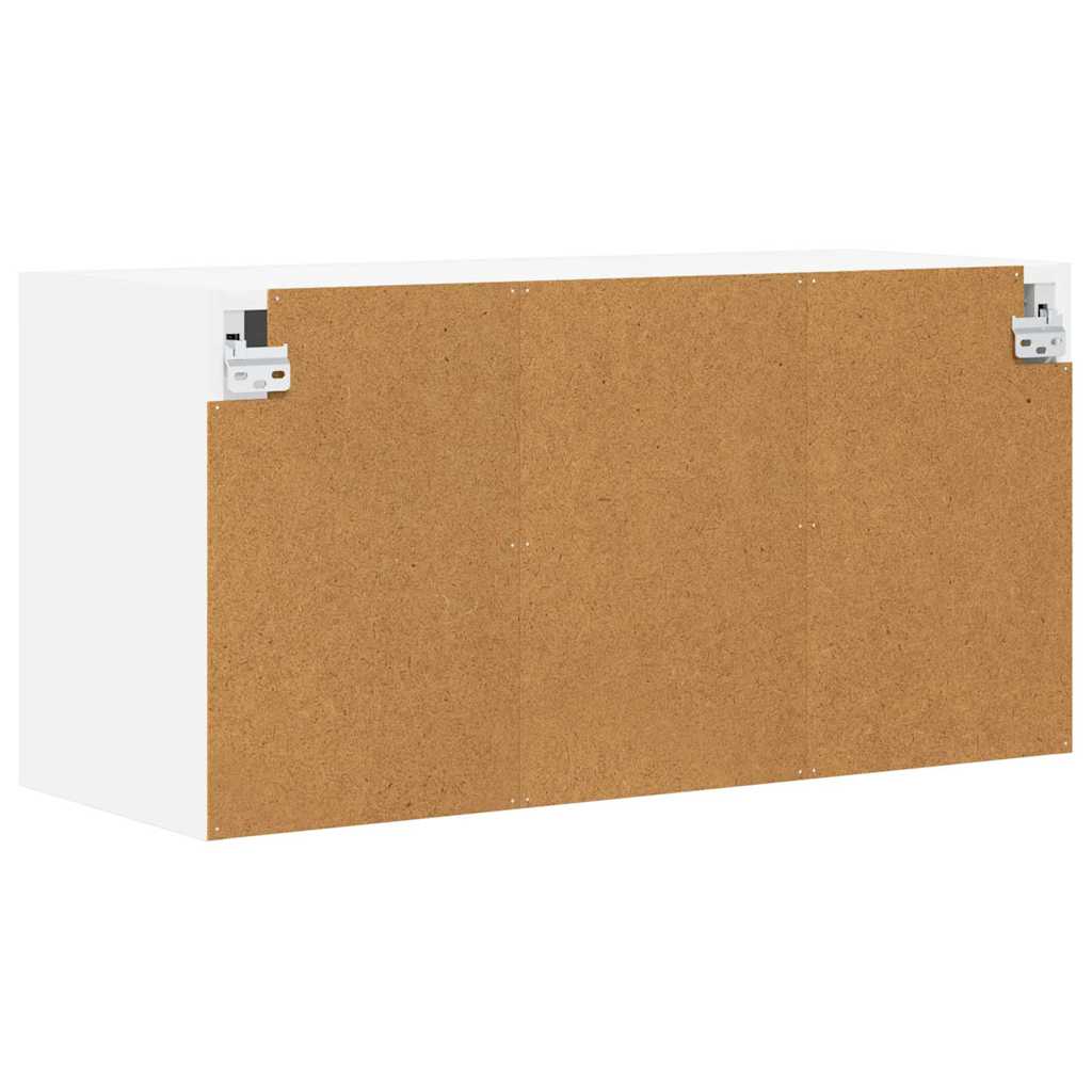 Hanging Cabinet with Door White 80 x 31 x 40 cm Engineered Wood