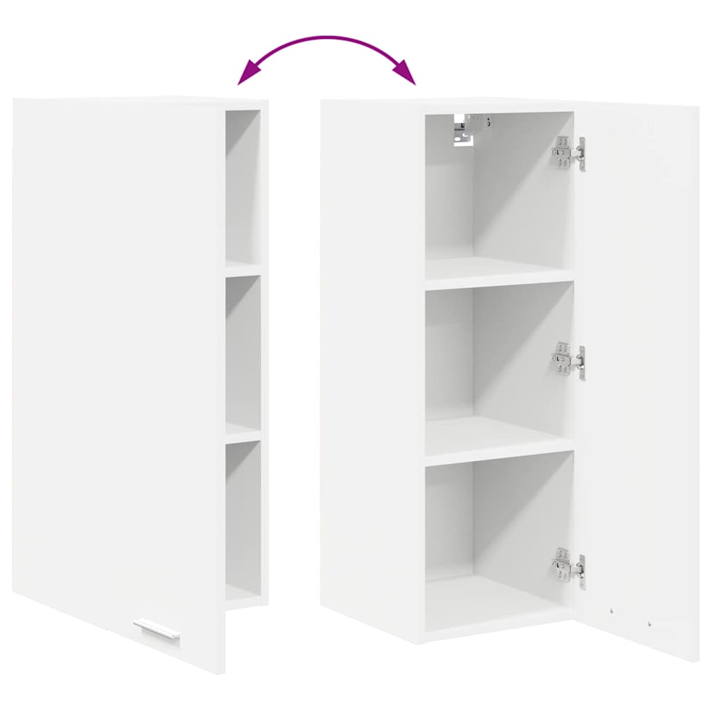 Hanging Cabinet Riga White 30 x 31 x 80 cm Engineered Wood