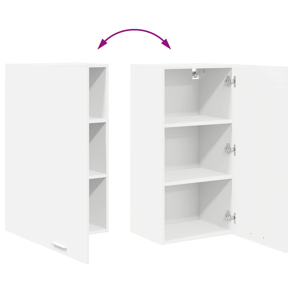 Hanging Cabinet Riga White 40 x 31 x 80 cm Engineered Wood
