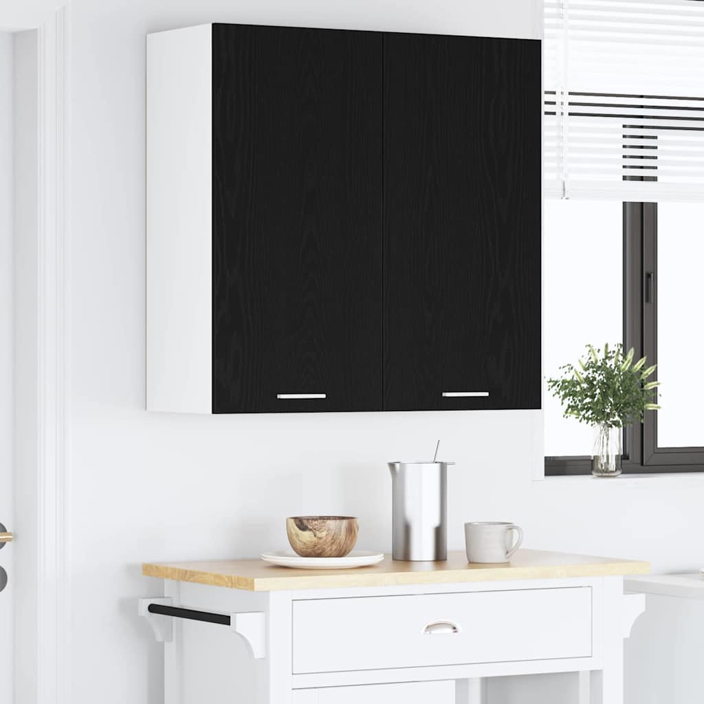 Hanging Cabinet Riga Black Oak 80 x 31 x 80 cm Engineered Wood