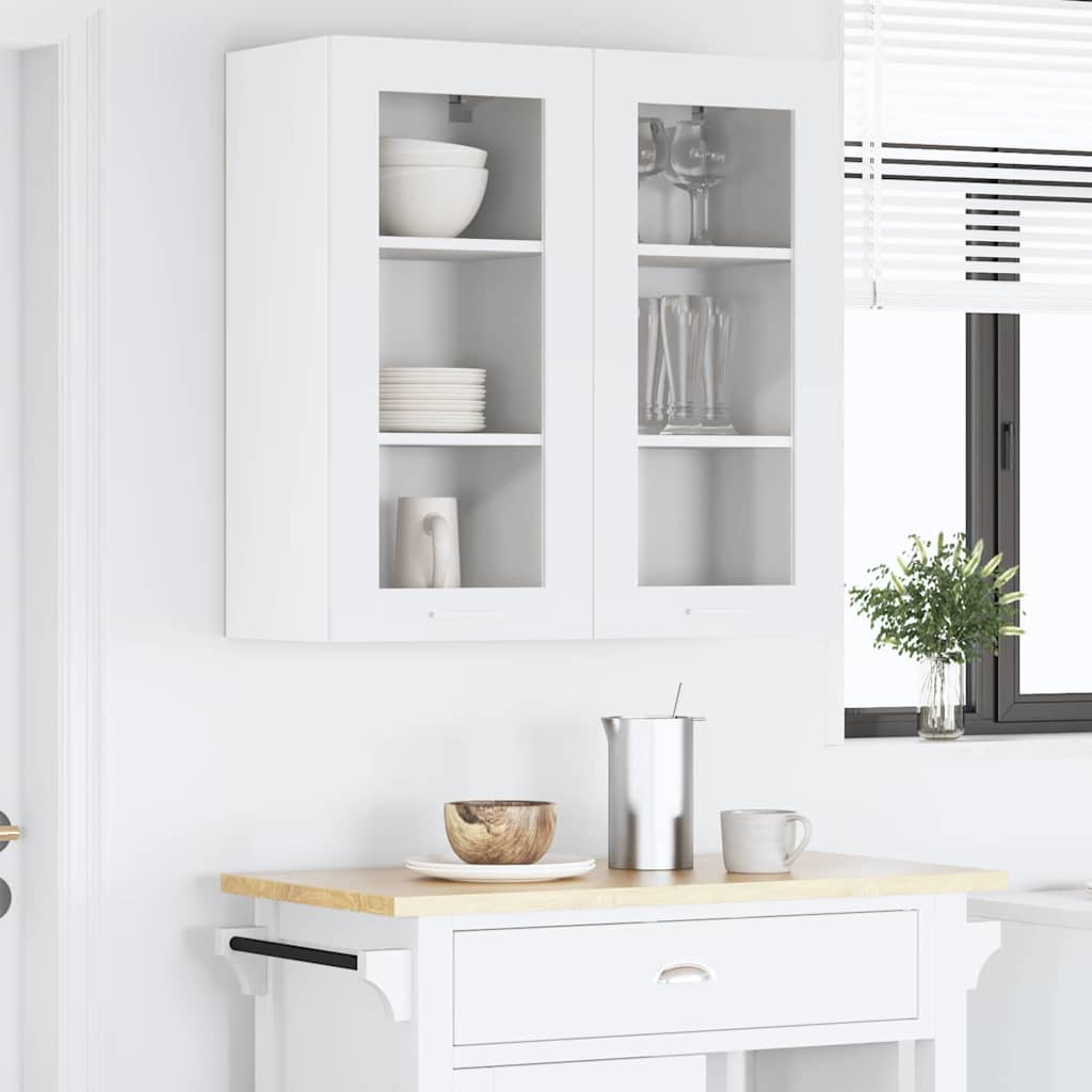 Hanging Cabinet Riga White 40 x 31 x 80 cm Engineered Wood