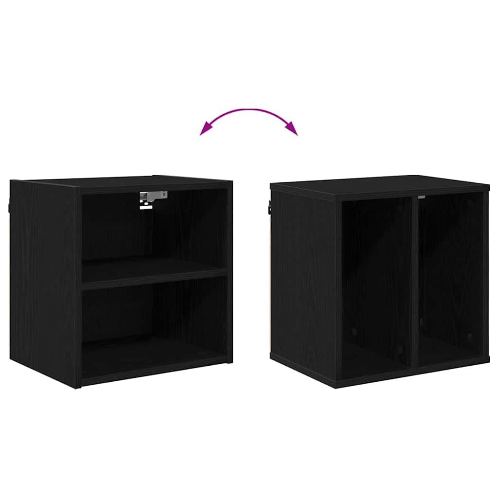 Hanging Cabinet with Shelf Riga Black Oak 40 x 29,5 x 40 cm