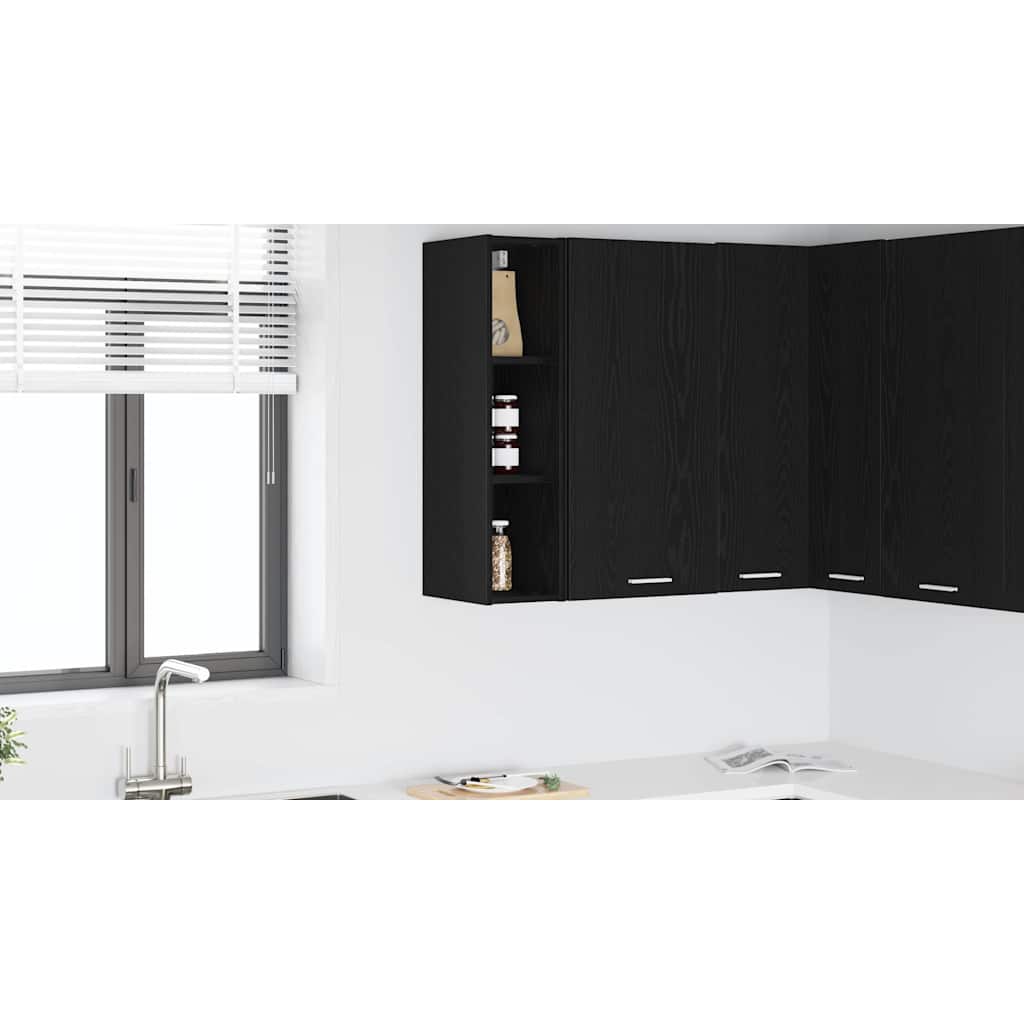 Hanging Cabinet Black Oak 20 x 29,5 x 80 cm Engineered Wood