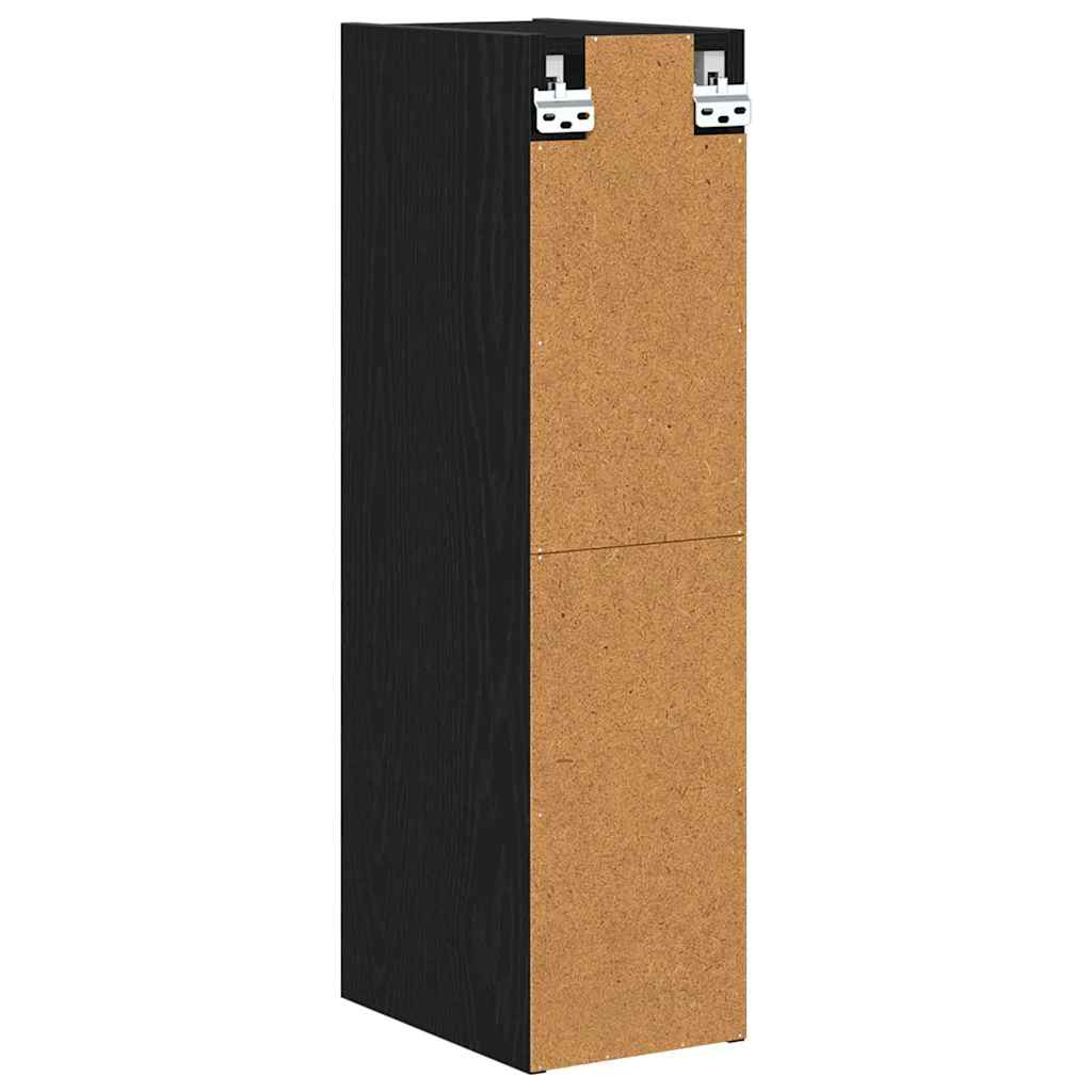 Hanging Cabinet Black Oak 20 x 29,5 x 80 cm Engineered Wood