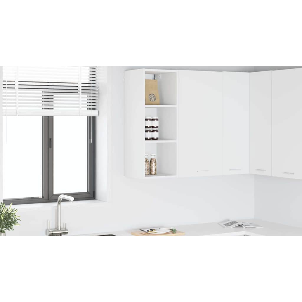 Hanging Cabinet Riga White 30 x 29,5 x 80 cm Engineered Wood