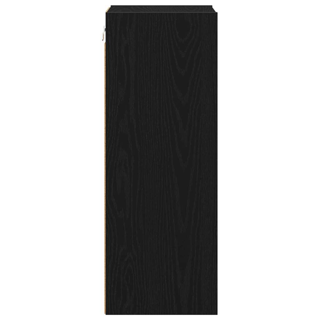 Hanging Cabinet with Shelf Riga Black Oak 30 x 29,5 x 80 cm
