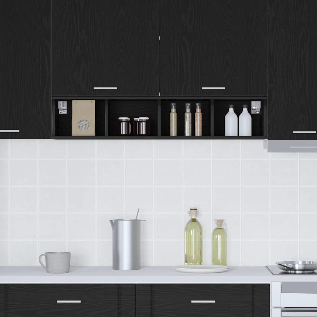 Hanging Cabinet with Shelf Riga Black Oak 20 x 29,5 x 100 cm