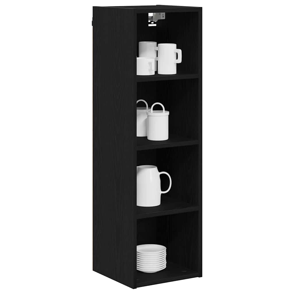 Hanging Cabinet with Shelf Riga Black Oak 30 x 29,5 x 100 cm