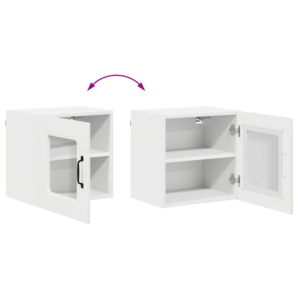 Kitchen Wall Cabinet with Door High Gloss White 40 x 31 x 40 cm